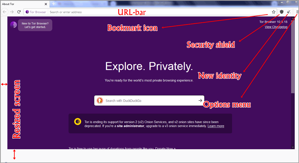 Tor homepage